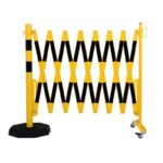 Expanding barrier yellow-black