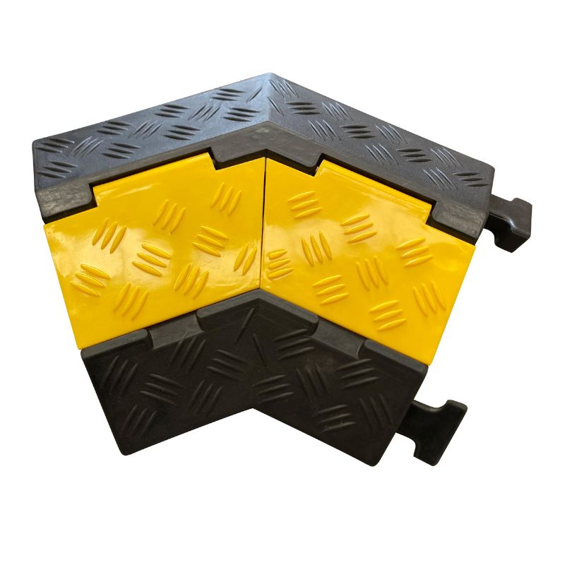 Cable Protector 2 Channel Corner Left Piece